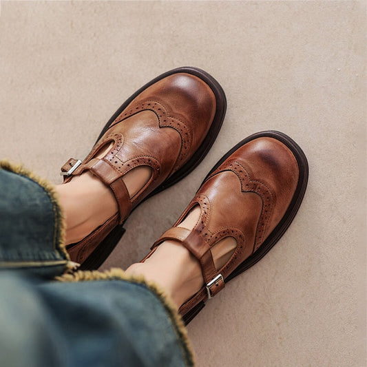 Risa Leather Mary Janes