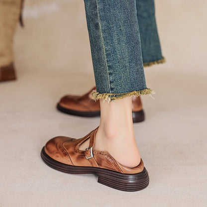 Risa Leather Mary Janes