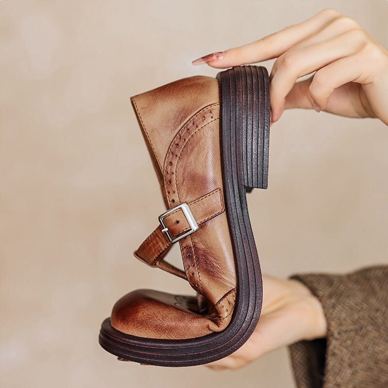 Risa Leather Mary Janes