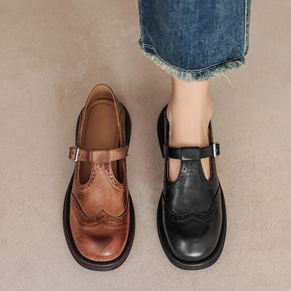 Risa Leather Mary Janes