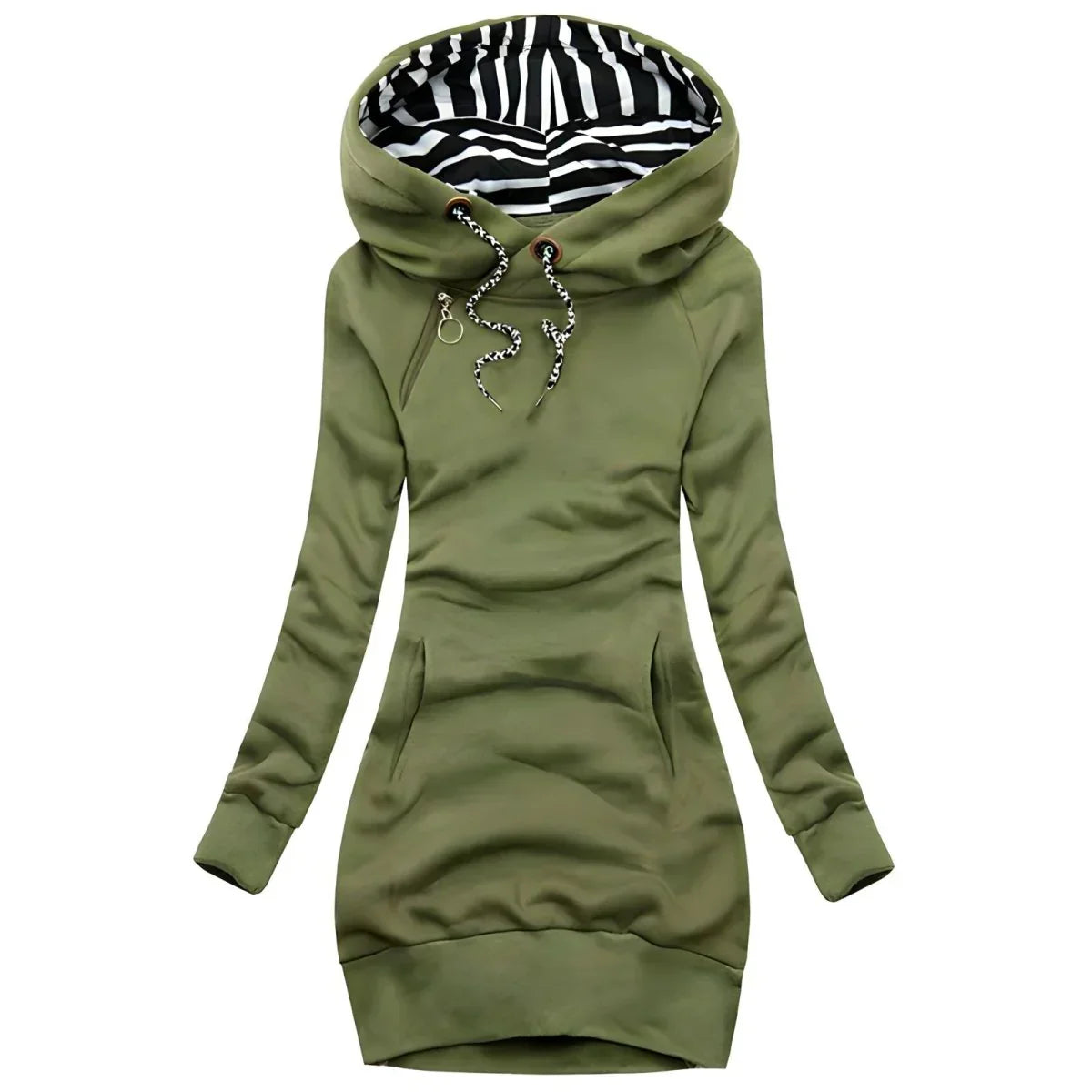 Zara™ - Striped Hooded Pullover