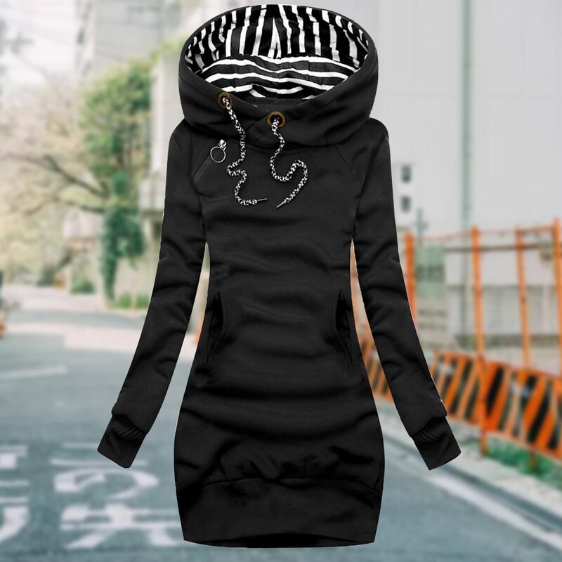 Zara™ - Striped Hooded Pullover