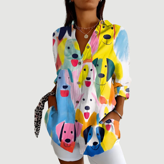 Laura™ | Artistic Bloom Blouse