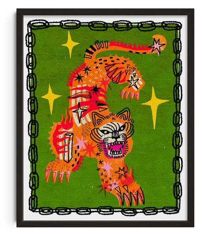 Tiger In Green