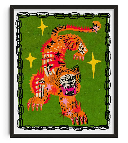 Tiger In Green
