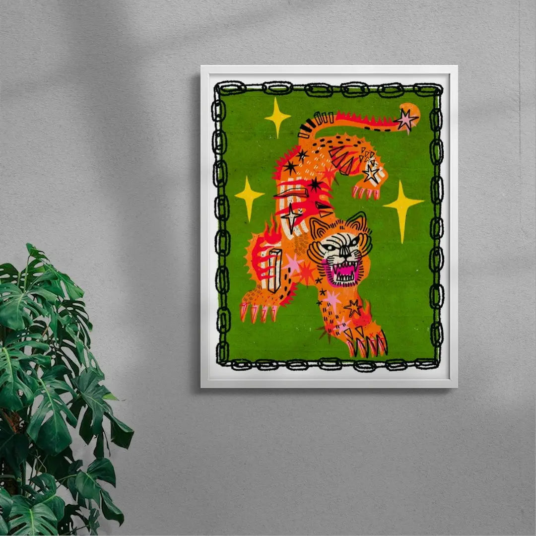 Tiger In Green