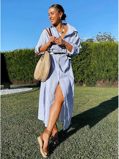 Grace Linen Maxi Dress
