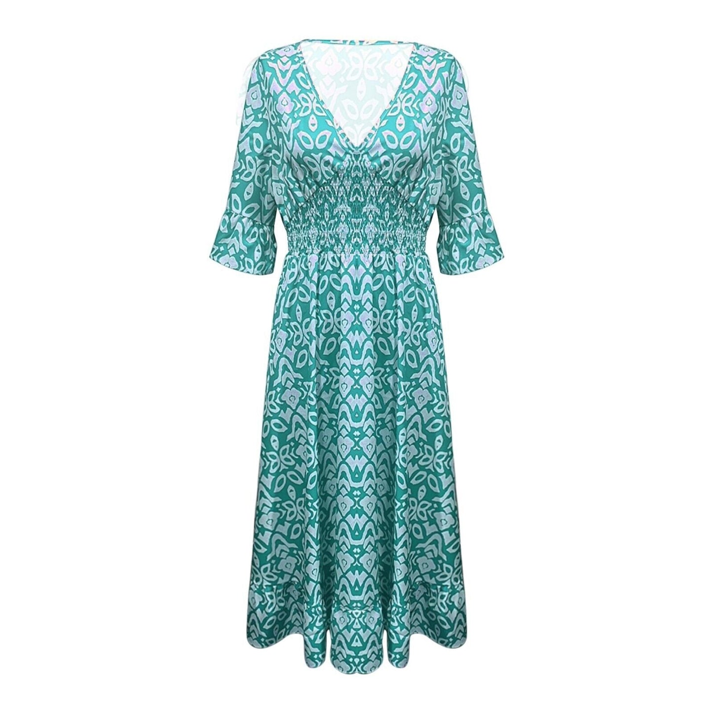 Summer Charm V-Neck Dress