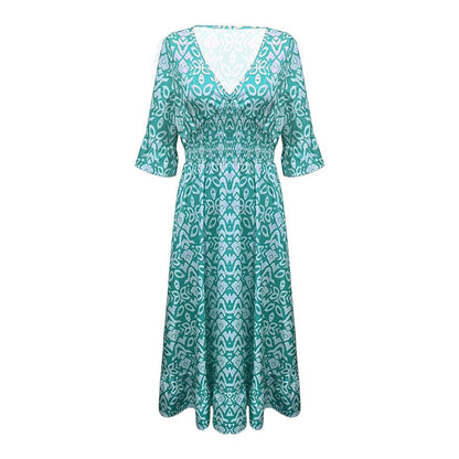 Summer Charm V-Neck Dress