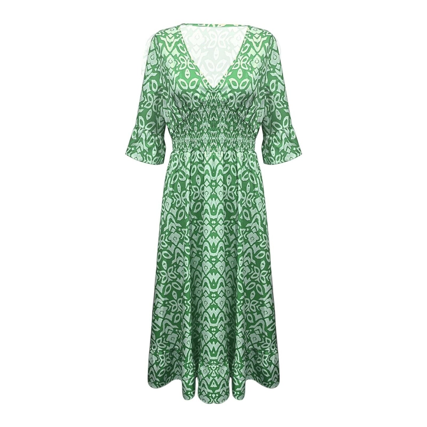 Summer Charm V-Neck Dress