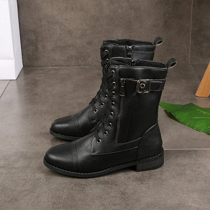 Varenna™ - Classic Zipper Combat Boot