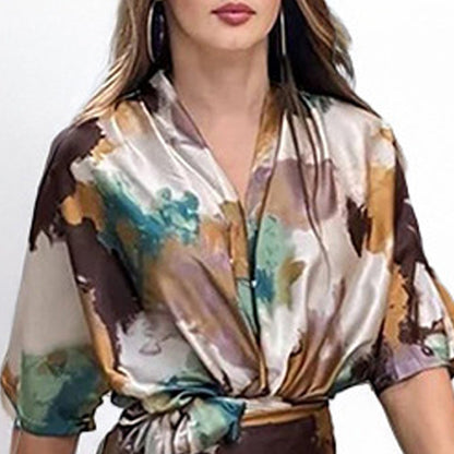 Satin Printed Elegance