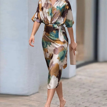 Satin Printed Elegance