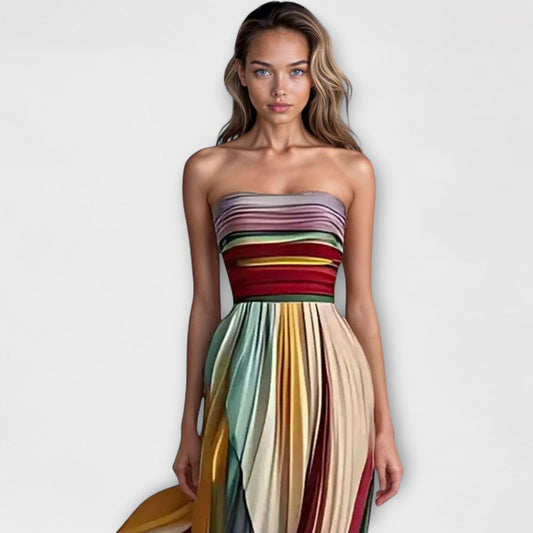 Seraphina - Colorful Sleeveless Dress